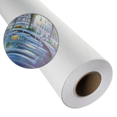 TELA CANVAS COTONE GTB 350BG tessuto per stampa digitale 350g finitura lucida mm1560x25mt