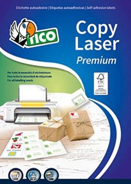LP4W-9993 - Etichette in carta bianca Copy Laser Premium 99,1x93,1mm Ang. arrotondati conf. 100 ff - 600 etichette per cf.