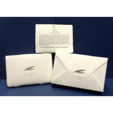 AMATRUDA Confezione biglietti cpl di buste f.to 9  avorio conf. da 100 pz
