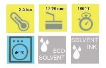 POLI FLOCK 5905 mm1000x25mt. Flock per stampa Eco-Solvent, liner carta non adesiva