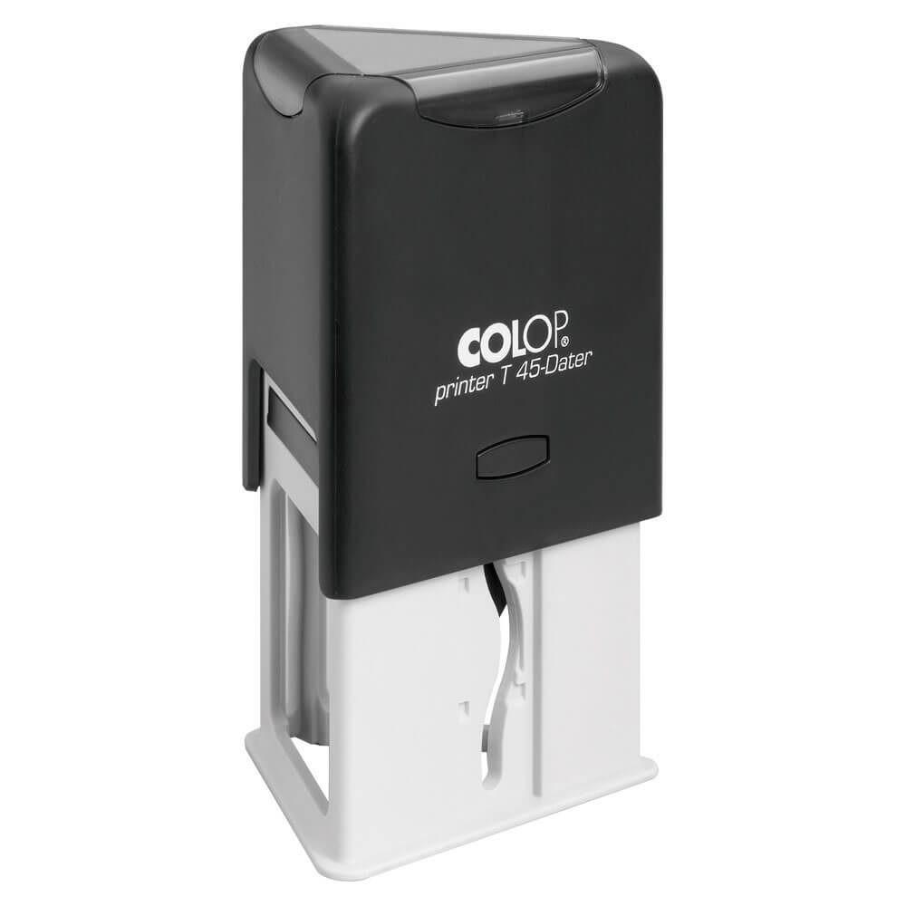 Timbro Autoinchiostrante COLOP PRINTER T 45 DATARIO, dimensione stampa 45X45X45mm