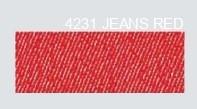 FLEX FASHION 4231 Flex termoadesivo in Poliuretano effetto JEANS RED mm.500x1mt.