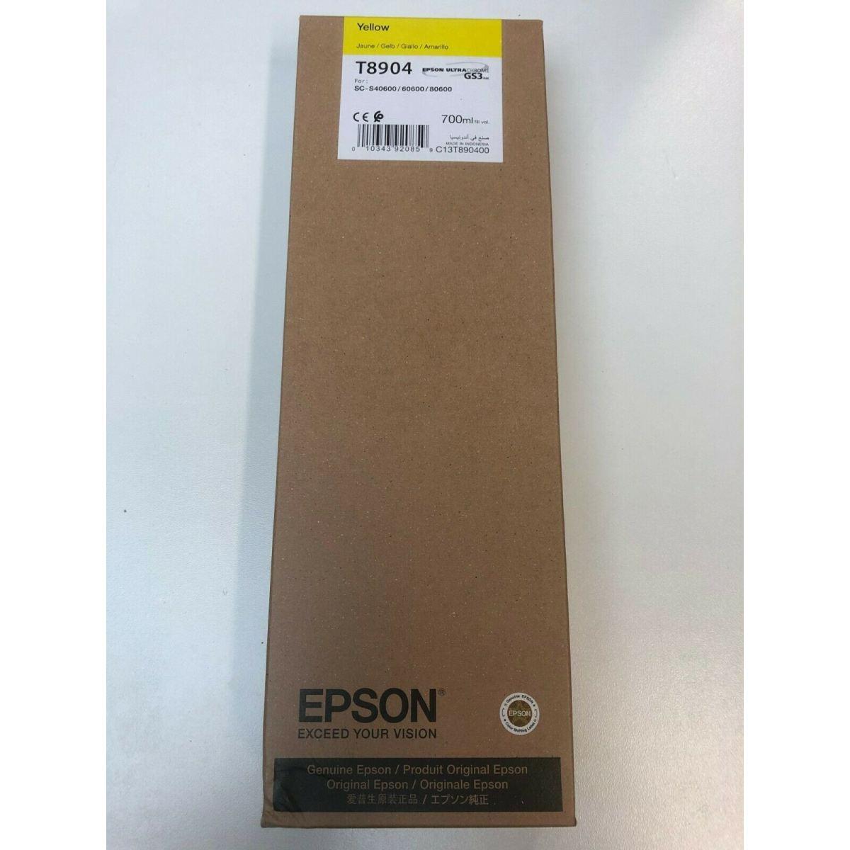 DIGI.GIA.700 - Cartuccia Ink T8904 GIALLO per Surecolor S40600/S60600/S80600 700ml.