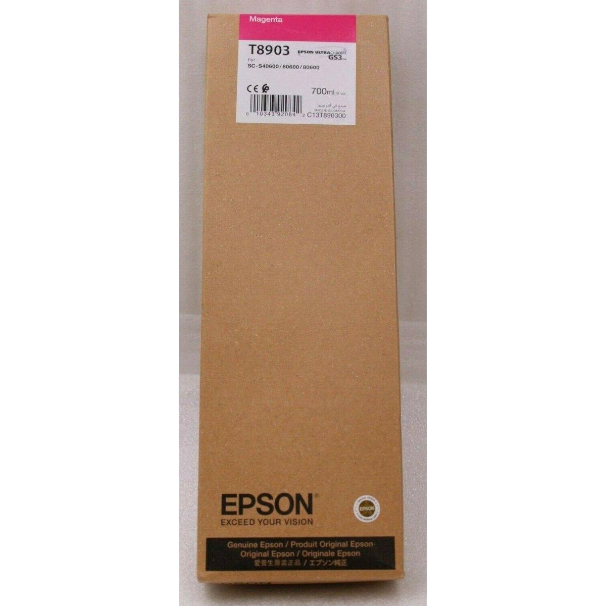DIGI.MAG.700 - Cartuccia Ink T8903 MAGENTA per Surecolor S40600/S60600/S80600 700ml.