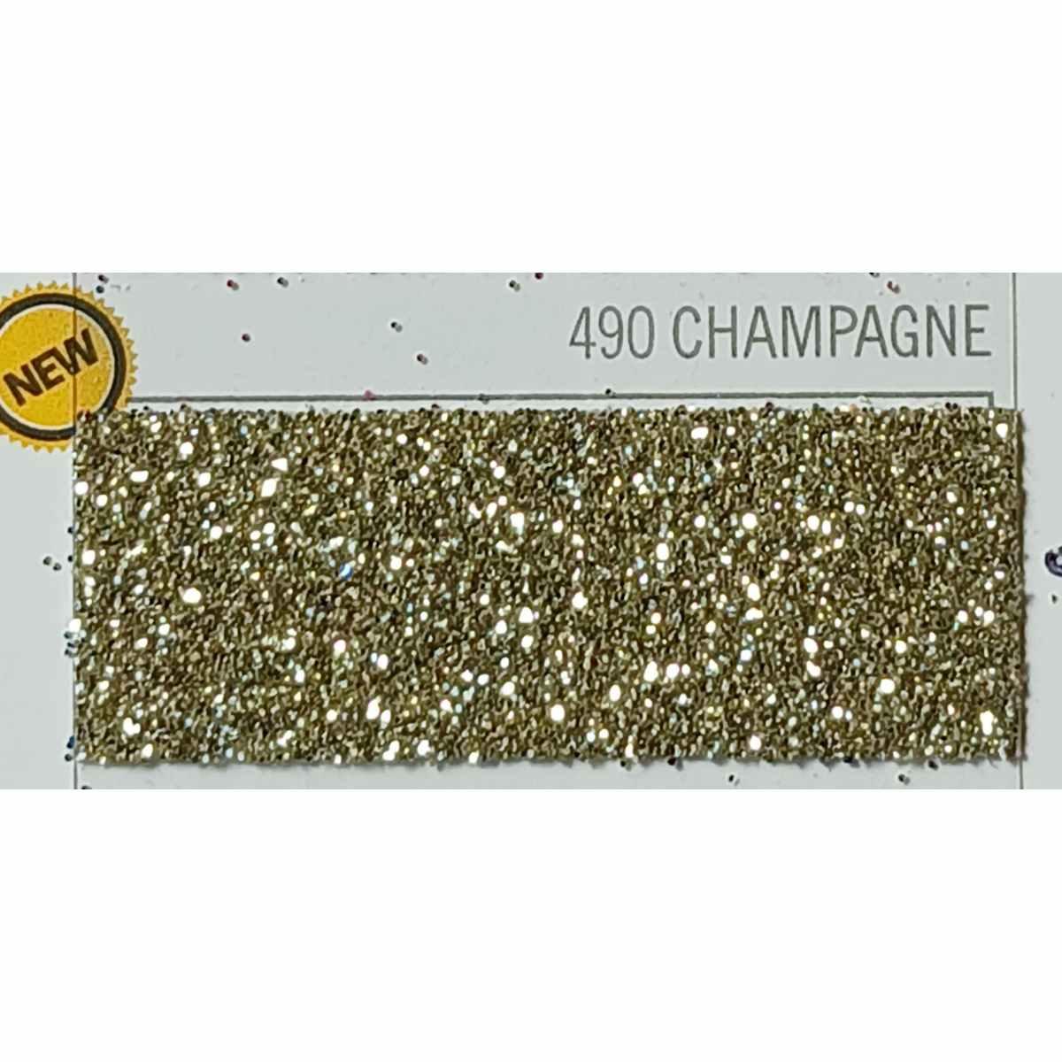 FLEX IMAGE Flex termoadesivo cod. 490 PEARL GLITTER CHAMPAGNE mm.500x1mt.