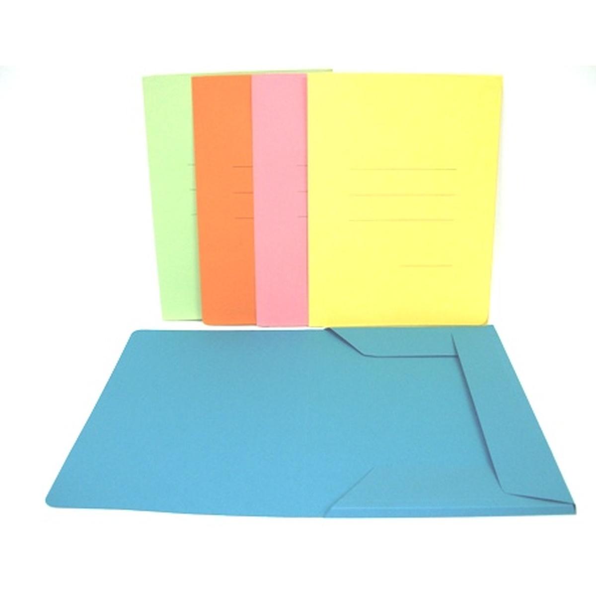 CF. 50 PZ. CARTELLINA ZAFFIRO 3LS/ST, colore VERDE, gr.170