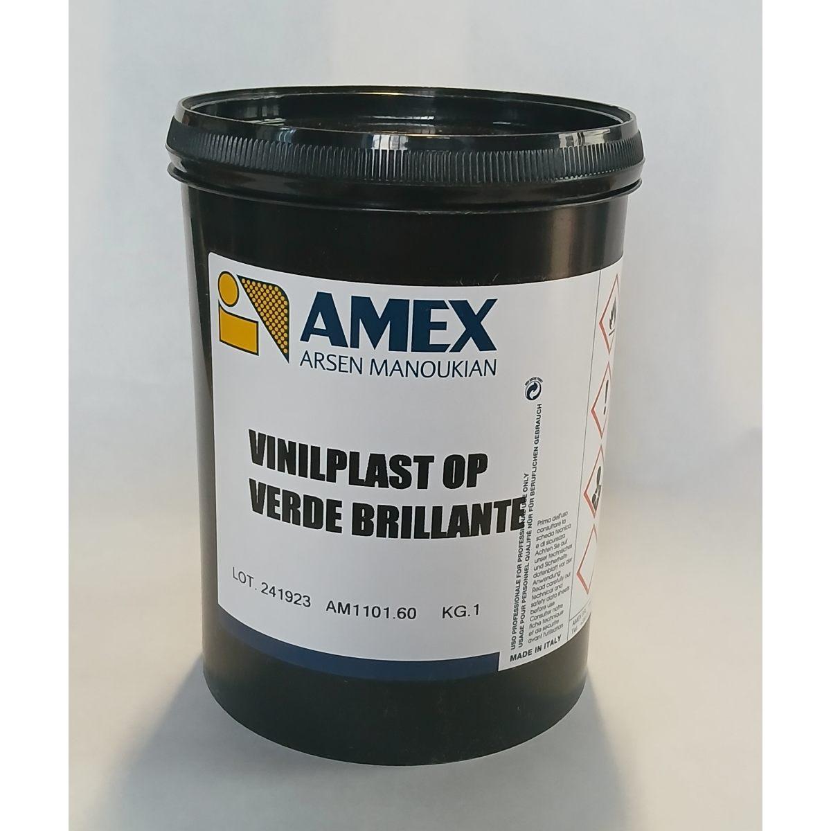 AM1101.60 - VINILPLAST OP VERDE BRILLANTE cf. 1 kg